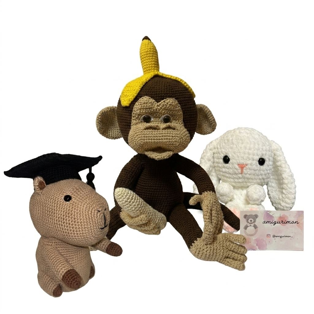 Amigurumi personalizado de mascotas y animales a medida