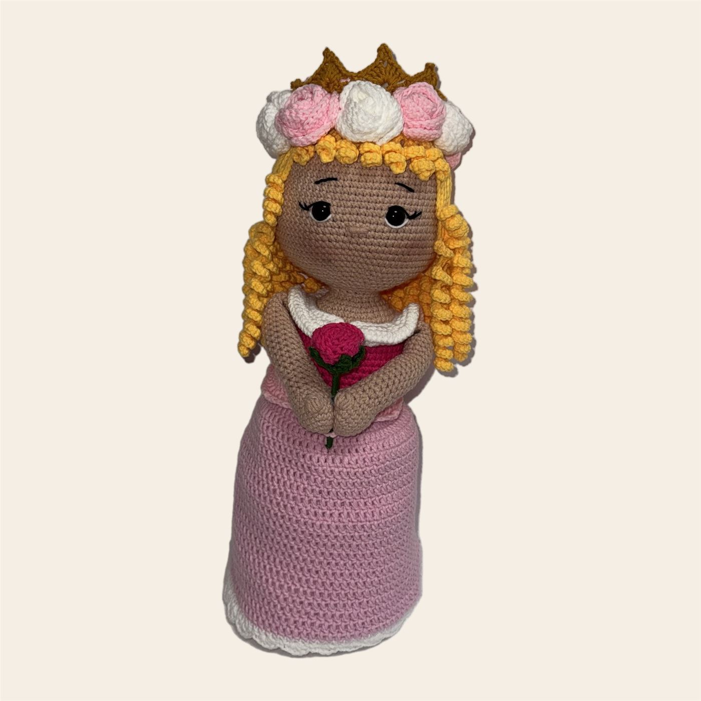 Muñeca ramo de flores convertible amigurumi hecha a mano